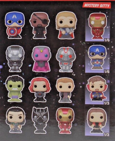 Funko Bitty Pop Marvel Infinity Saga Hulk Black Widow Hawkeye 4