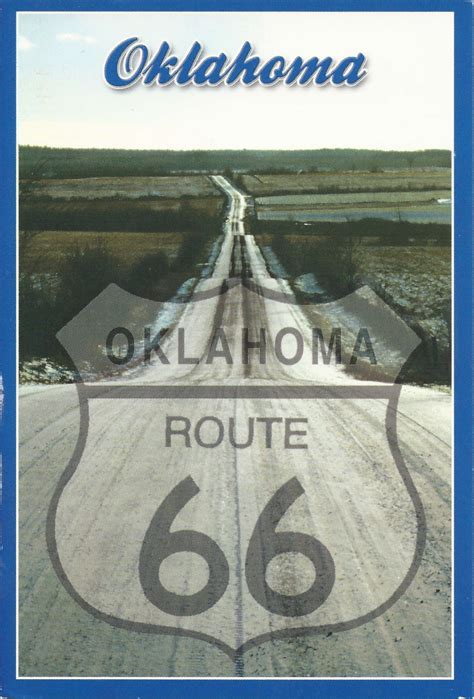 A Journey of Postcards: Route 66 through OKLAHOMA