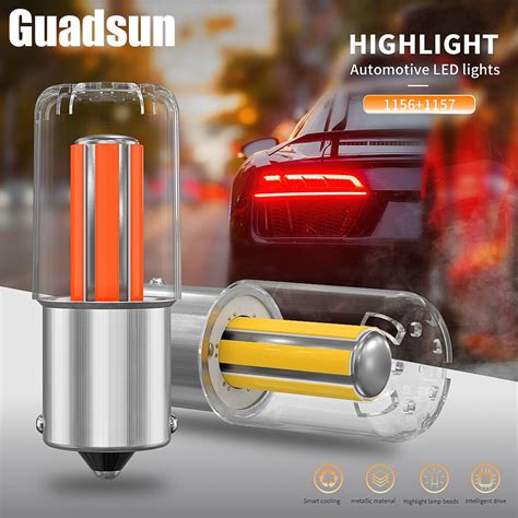 Guadsun Turn Signal LED Bulb 6 Sided COB 1156 1157 BA15S P21W BAY15D