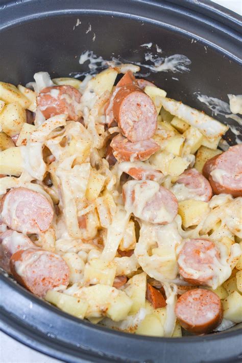 Crockpot Sausage And Potatoes Slow Cooker Living