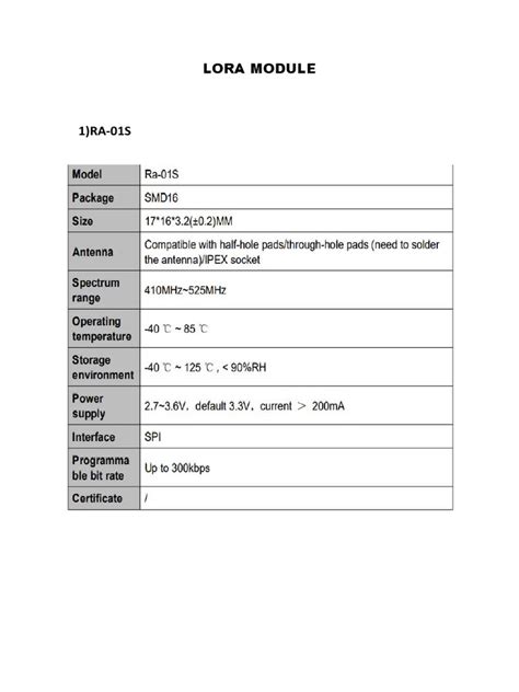 Lora Module | PDF | Computing | Computer Engineering