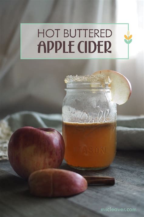 Hot Buttered Apple Cider Cocktail Recipe Ms Cleaver Creations For A Handmade Life