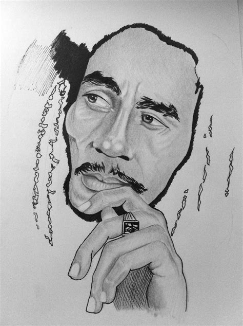 Bob Marley Pencil Drawings