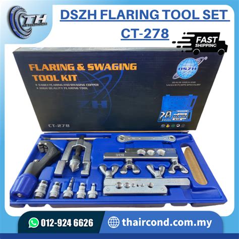 DSZH Flaring Tool Set CT 278 Flaring Swaging Tool Kit Air Cond Copper