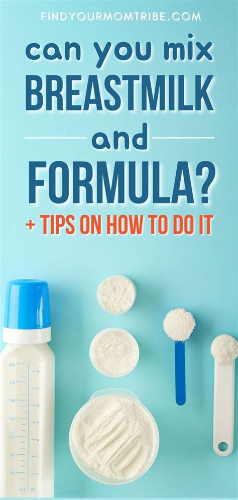 Can You Mix Formula And Breastmilk Tips On How To Do It Breast Milk