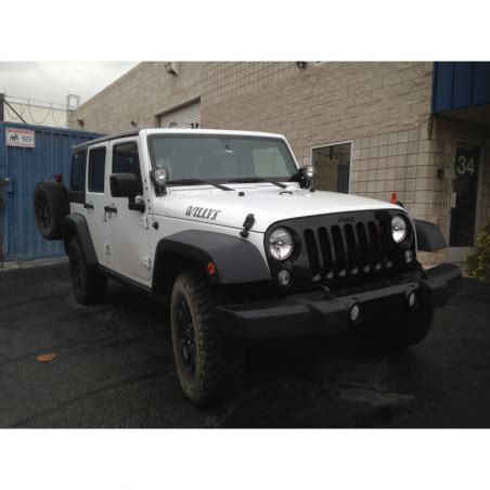 Jeep JK Wranger Rubicon Bolt On LED POD Light Mounts 50 Caliber Racing