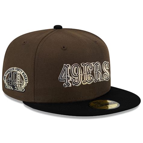 SAN FRANCISCO 49ERS 40TH ANNIVERSARY MOCHA CUSTOM 59FIFTY FITTED HAT ...