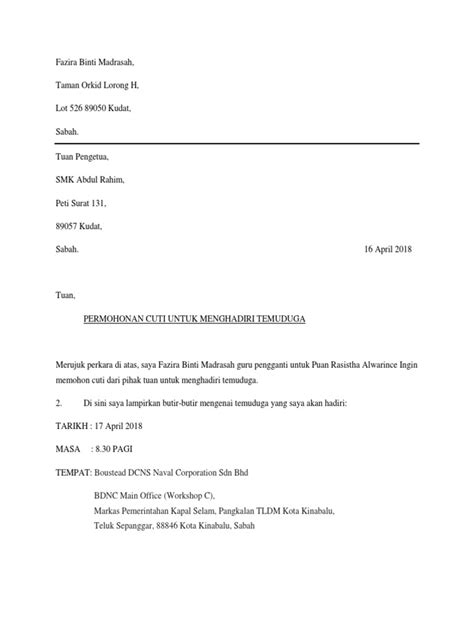 Surat Pelepasan Kuliah Pdf