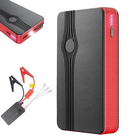 Jump Starter Rozruch Booster Urz Dzenie Powerbank Latarka Mah V