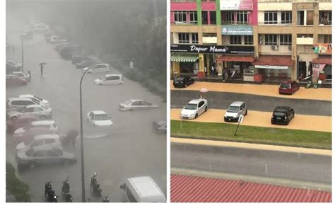 Banjir Di Beberapa Kawasan Lembah Klang Selepas Hujan Lebat MYKMU NET