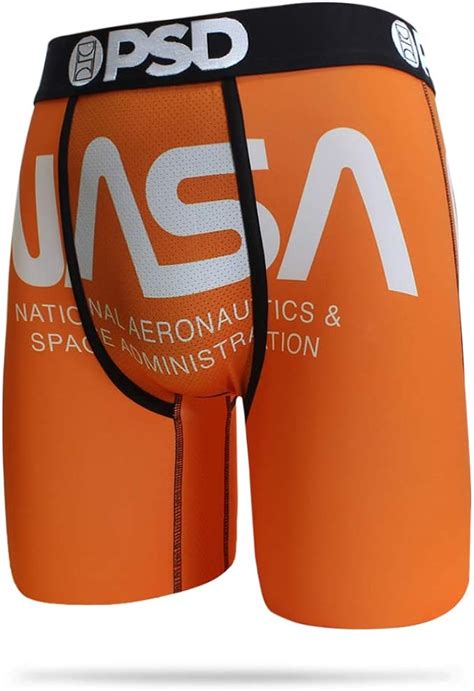 PSD Men S E NASA Orange Boxer Brief Underwear Large Orange At