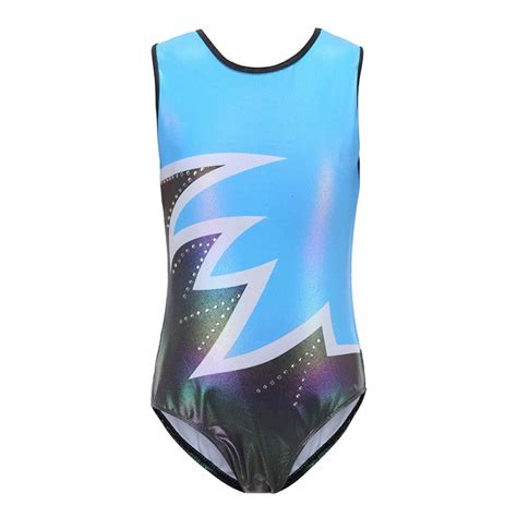 Gymnastic Leotards Girls Sleeveless Bodysuits Shiny Diamond Ballet Leotards Gymnastics Leotard