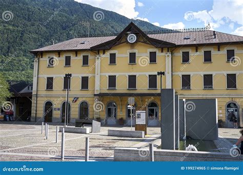 View Of Tirano Train Station Editorial Image Image Of Transport Alps