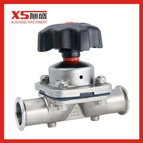 Manual Two Ways Clamping Diaphragm Valves With Ptfe Epdm China