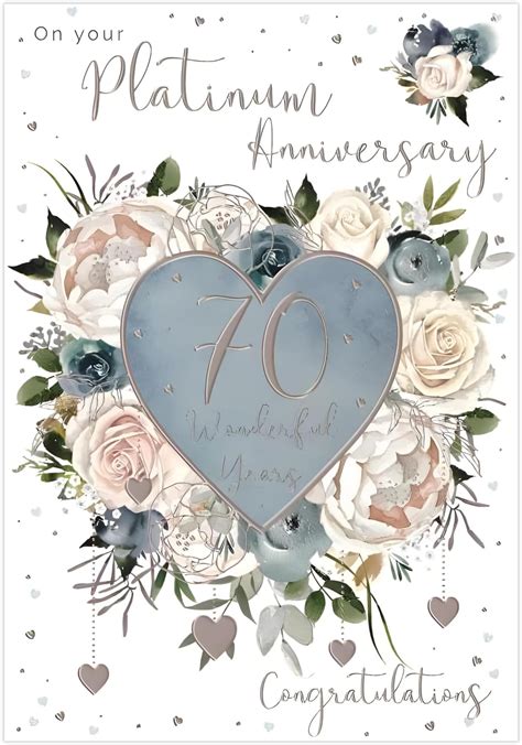 My Wife 70th Wedding Anniversary Card On Our Platinum Anniversary I