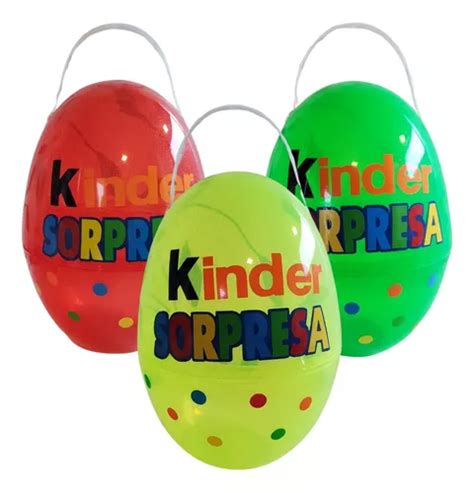 Dulcero Huevo Gigante De Plastico Kinder Sorpresa Cms Mercadolibre