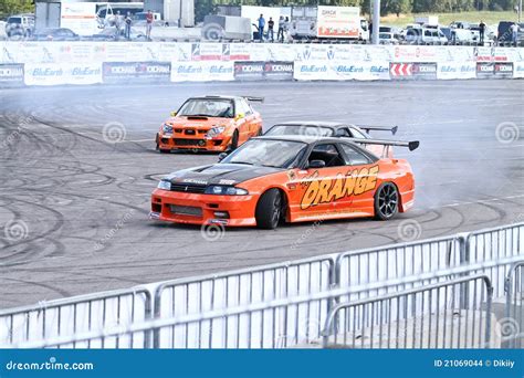 Drift Show Orange Team Editorial Stock Image Image Of Engine 21069044