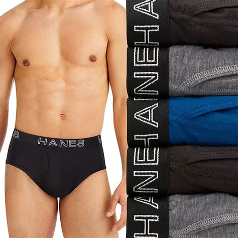 Hanes Ultimate 5 Pack Mens Comfort Flex Fit Total Support Pouch Briefs