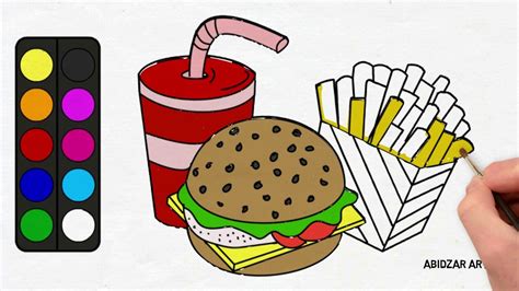 Mcdonalds French Fries Coloring Pages Ferrisquinlanjamal