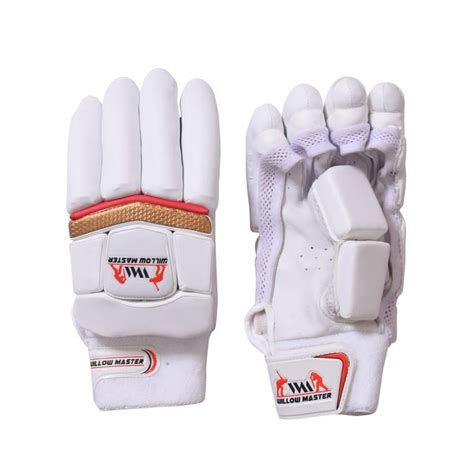 Velcro White Willow Master Batting Cricket Gloves Size Large At Rs