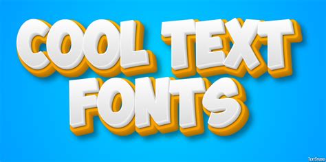 Cool Text Fonts Text Effect And Logo Design Font