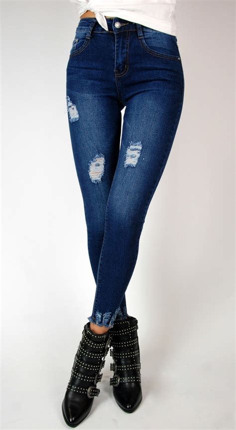 Spodnie Jeans Damskie Dziury Przetarcia 7067700088 Oficjalne Archiwum Allegro