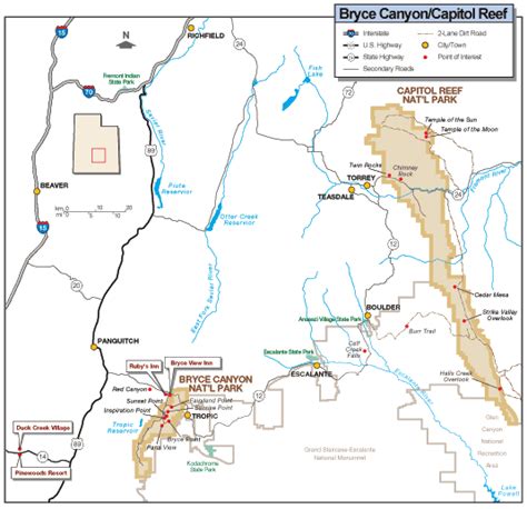 Bryce Canyon National Park Map Bryce Canyon National Park • Mappery