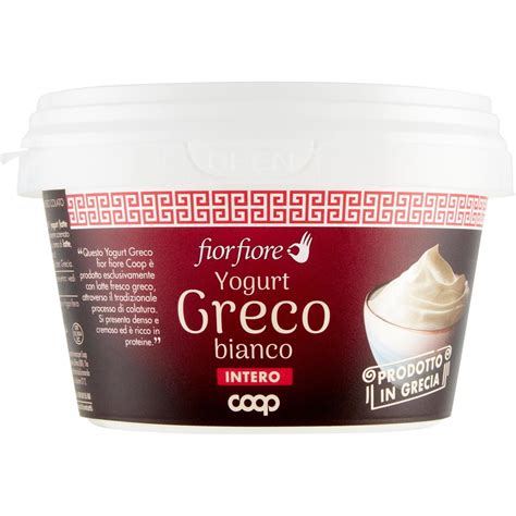 Yogurt Greco Intero Bianco COOP FIOR FIORE 500 G Coop Shop