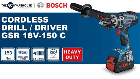 Bosch Cordless Drill Driver Gsr 18v 150 C Youtube