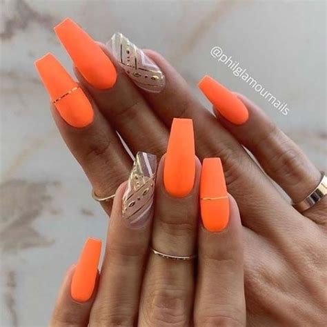 Must Have Nail Designs In Orange For That You Wont Want To Miss