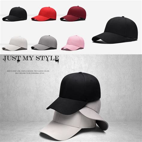 Men Women New Black Baseball Cap Snapback Hat Hip Hop Adjustable Bboy