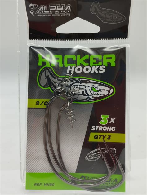 ALPHA Hacker Hooks 8 0 Especial Swimbait Blando Fanatic Pesca