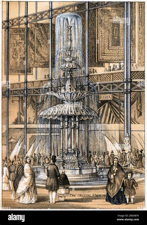 The Great Exhibition Of 1851 Hyde Park London The Crystal Fountain