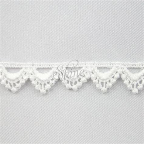 Guipure Lace Trimming 41857 White Shine Trimmings Fabrics