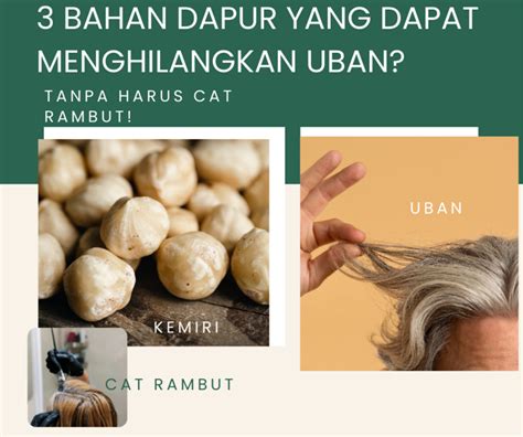 Tidak Perlu Beli Cat Rambut Berikut Bahan Dapur Untuk Menghilangkan