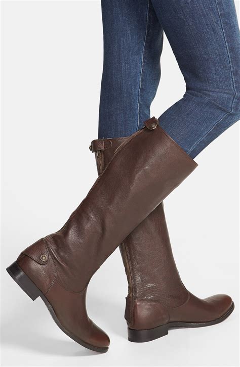 Frye Melissa Button Back Boot In Brown Dark Brown Brown Lyst