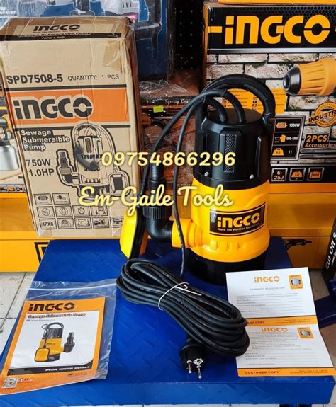 Ingco Hp W Sewage Submersible Pump Spd On Carousell