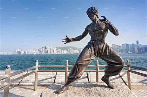 Bruce Lee statue | Stock Photos ~ Creative Market