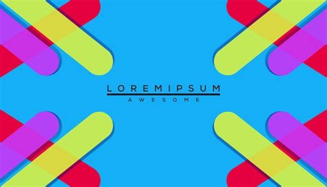 Premium Vector Blog Background Template Banner Colorful