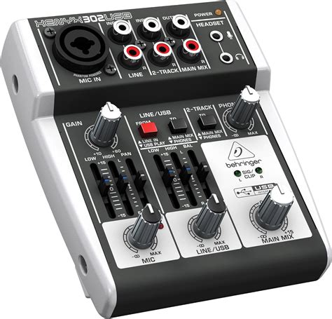 Amazon | Behringer Xenyx 302usb | 5入力ミキサーwith Mic Preamp and USBオーディオ ...