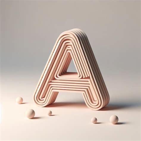 Letter A Uppercase On White Background Premium AI Generated Image