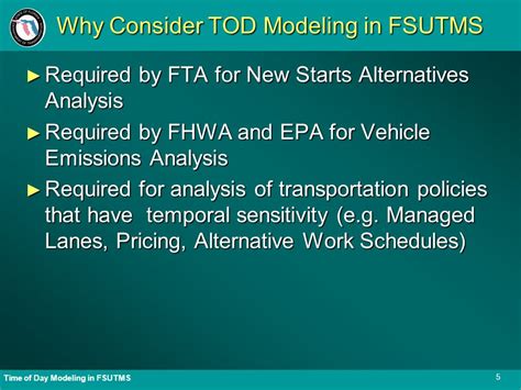 Presented To Time Of Day Subcommittee May 9 2011 Time Of Day Modeling In Fsutms Ppt Download