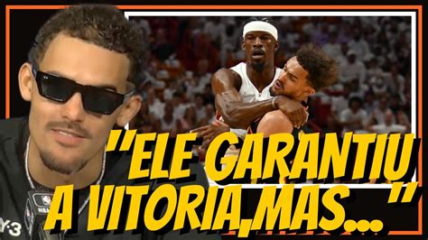 Trae Young PROVOCA Jimmy Butler após classificação no Play In VEJA O