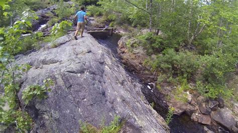 Trail To Saco Falls In Maine Youtube