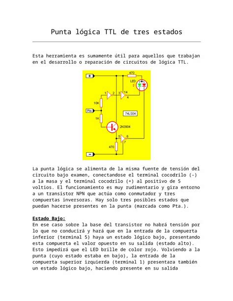 DOCX Punta lógica TTL de tres estados DOKUMEN TIPS