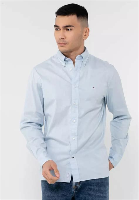 Buy Tommy Hilfiger Core Flex Poplin Shirt Online Zalora Malaysia