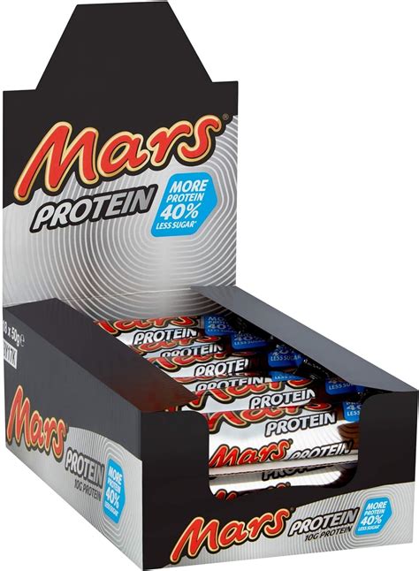 Mars Protein Caramel Nougat Milk Chocolate Bars 18 X 50g Amazon Co