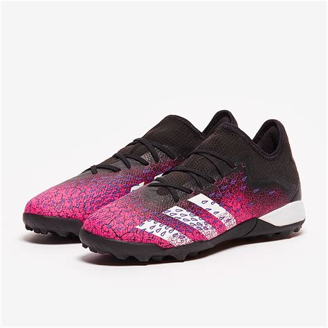 Adidas Predator Freak 3 Low TF Nero Core Bianco Rosa Shock Scarpe