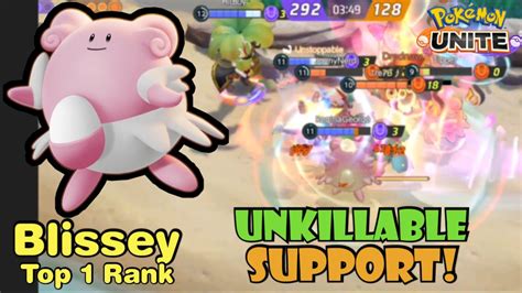 Top Rank Blissey Build Gameplay And Guide Pok Mon Unite Youtube