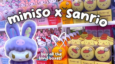 Miniso X Sanrio Shopping Haul 😊💖 Hello Kitty And Friends Blind Box And Home Goods Youtube